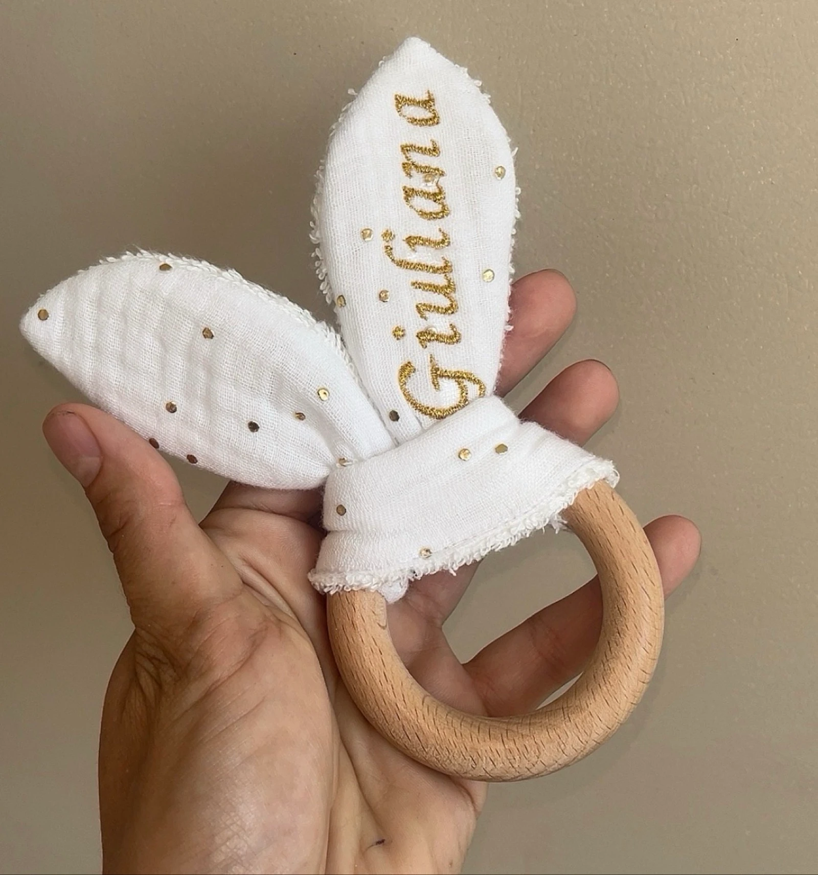 Anneau de dentition personnalisé 
